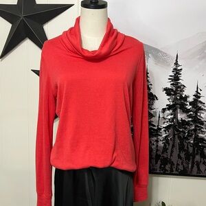 Anthropologie Sunday in
Brooklyn Red Cowl Neck Sweater